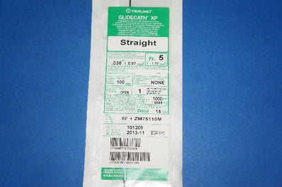 Terumo ZM75110M Glidecath XP Angiographic Cath. 5Fr., Straight (x)